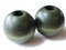 45mm Large Round Green Wood Beads Vintage Macrame Large Hole Beads